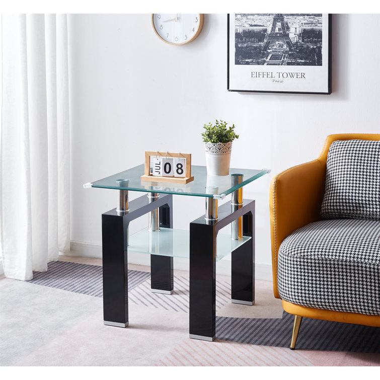 Wrought Studio Table Basse Pieds Avec Rangement Jahmair Wayfair